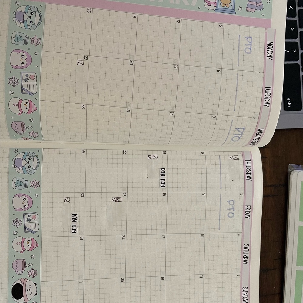 Lightly Used Sterling Ink A5-V Compact Full Year Planner, Cover & More! - Picture 3 of 16